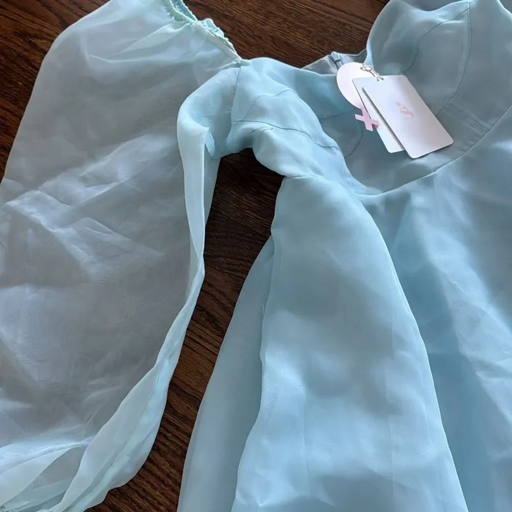 Selkie Princess Misty Blue Dress from Free People size Medium
